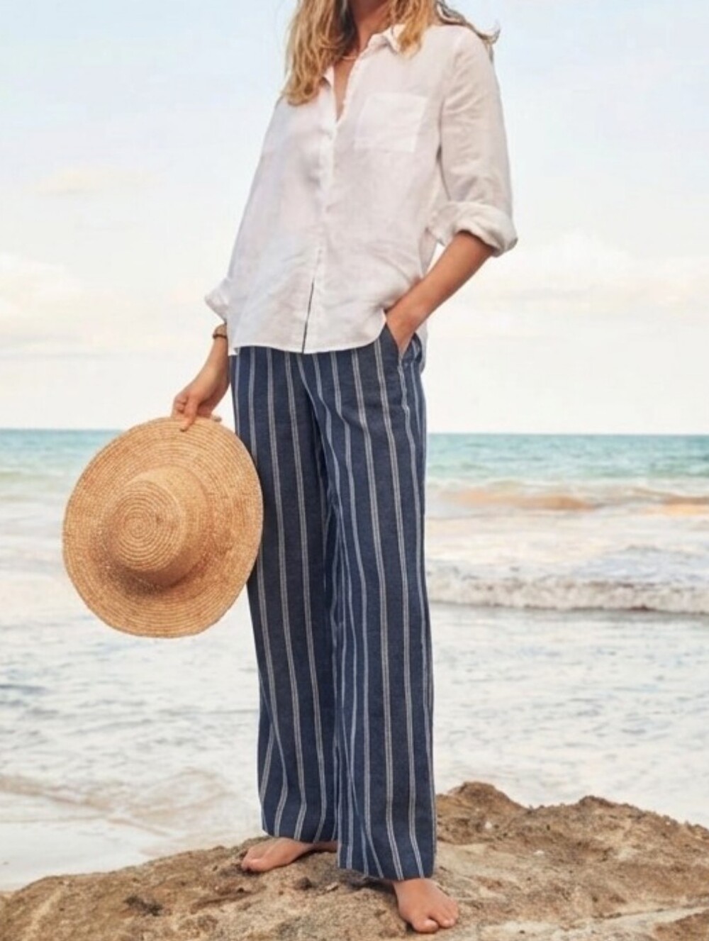Garnet Hill Classic Linen Trousers